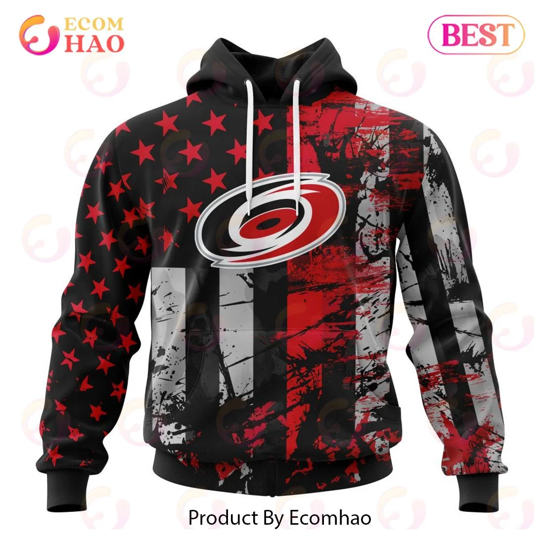 Carolina Hurricanes Specialized Jersey For America 3D Hoodie, Zip Hoodie, Man - Women, Warm, Premium Quality HZ0501