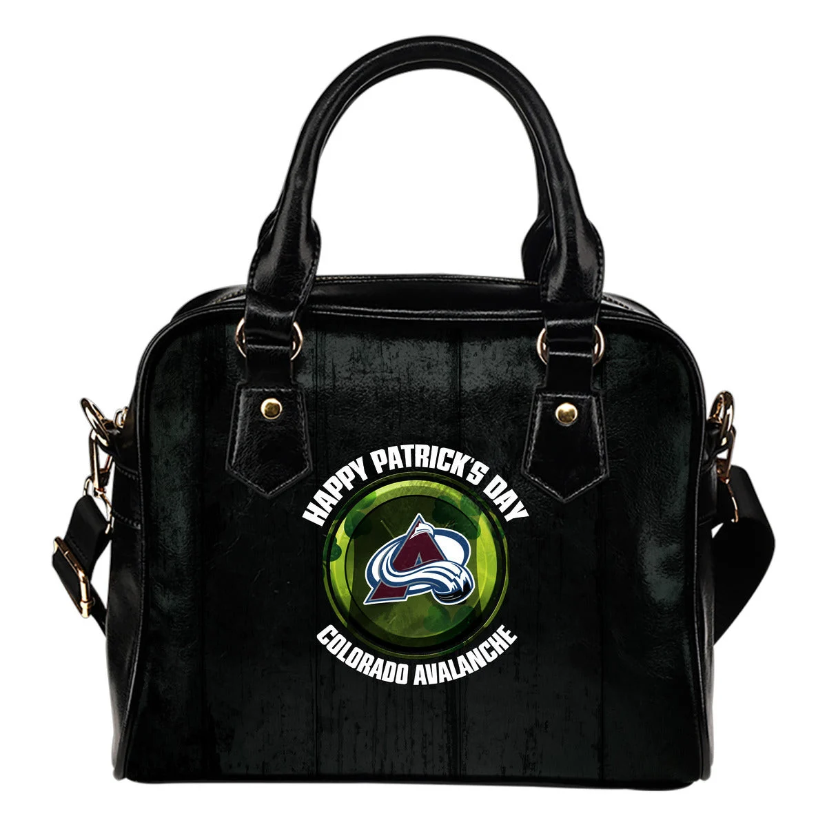 Retro Scene Lovely Shining Patrick's Day Colorado Avalanche Shoulder Handbags Sb0801