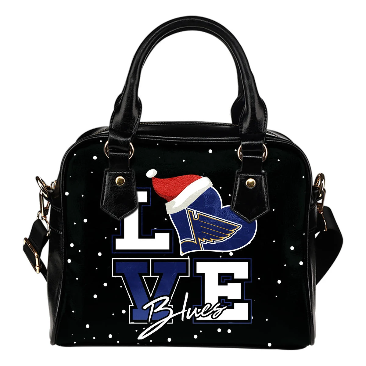 Love Word Christmas Sweet St. Louis Blues Shoulder Handbags Sb0801