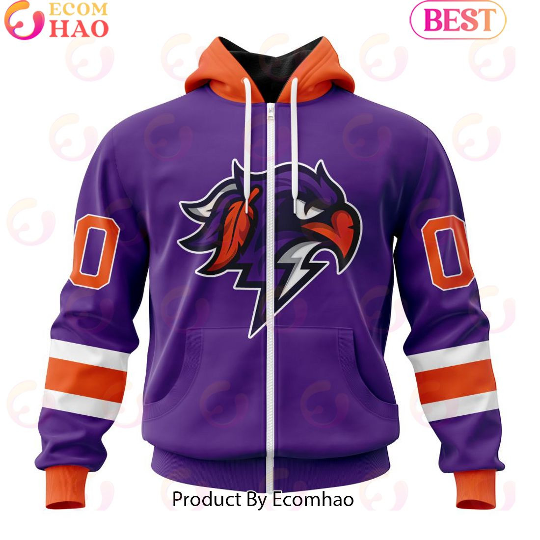 Custom Halifax Thunderbirds Jersey Personalized Letters Number Hoodie, Zip Hoodie, Man - Women, Warm, Premium Quality HZ0501