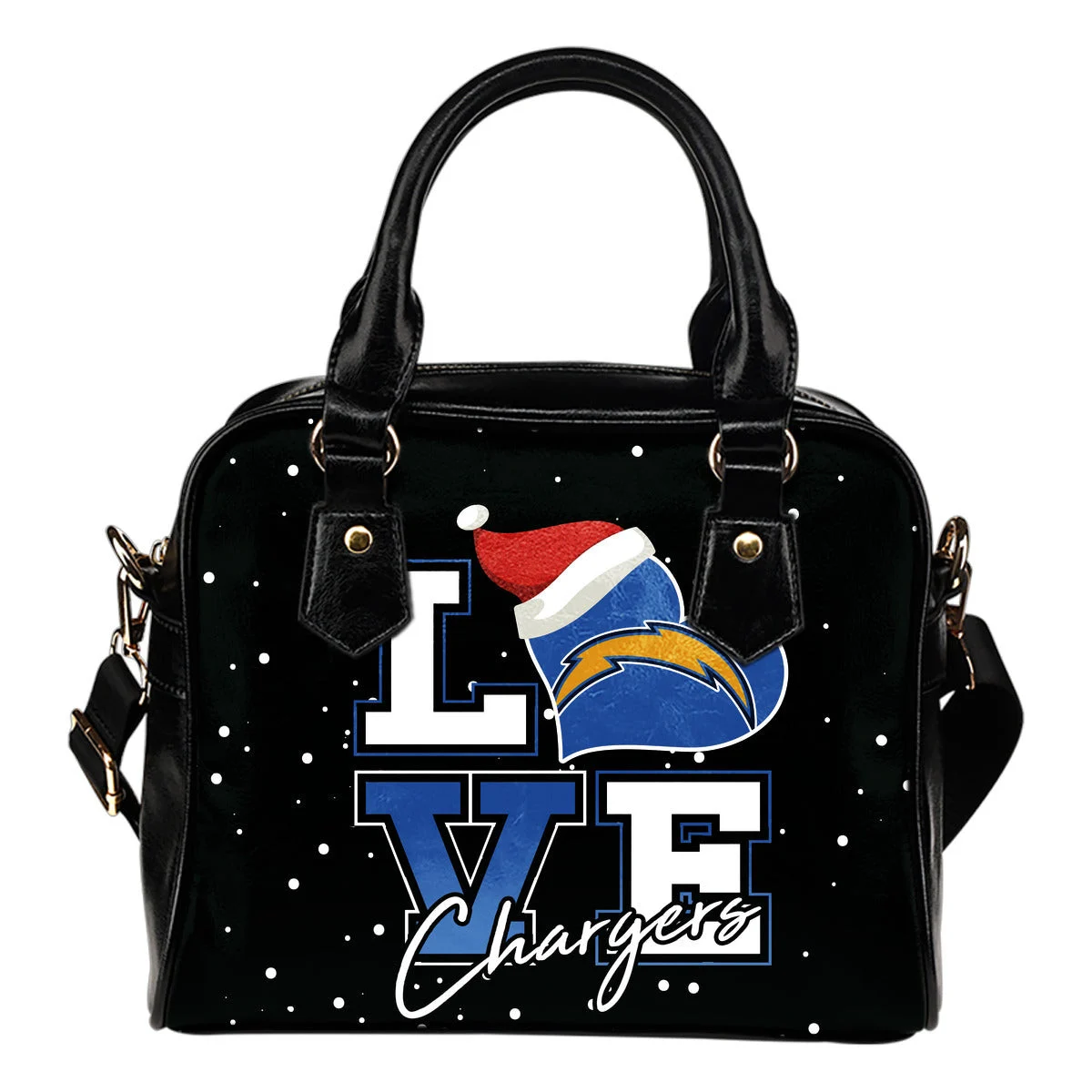 Love Word Christmas Sweet Los Angeles Chargers Shoulder Handbags Sb0801