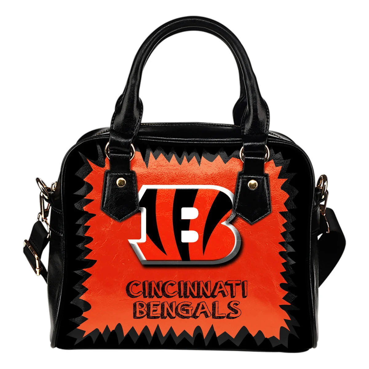 Jagged Saws Mouth Creepy Cincinnati Bengals Shoulder Handbags Sb0801