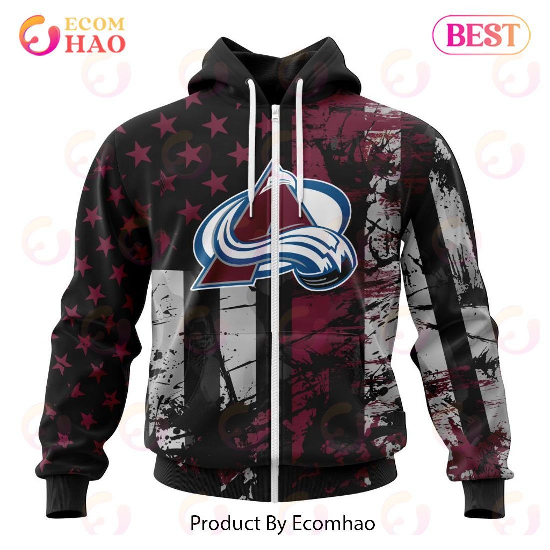 Colorado Avalanche Specialized Jersey For America 3D Hoodie, Zip Hoodie, Man - Women, Warm, Premium Quality HZ0501