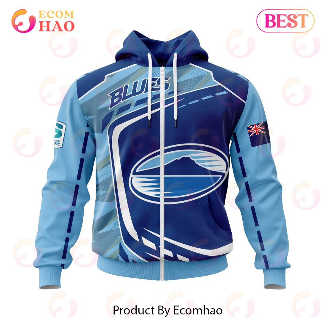 BEST Super Rugby Auckland Blues Specialized Jersey Concepts 3D Hoodie, Zip Hoodie, Man - Women, Warm, Premium Quality HZ0501
