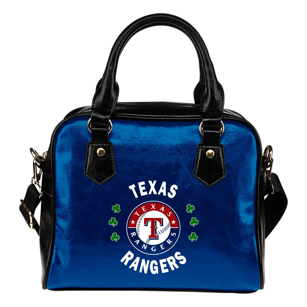 Central Beautiful Logo Circle Lucky Leaf Texas Rangers Shoulder Handbags Sb0801