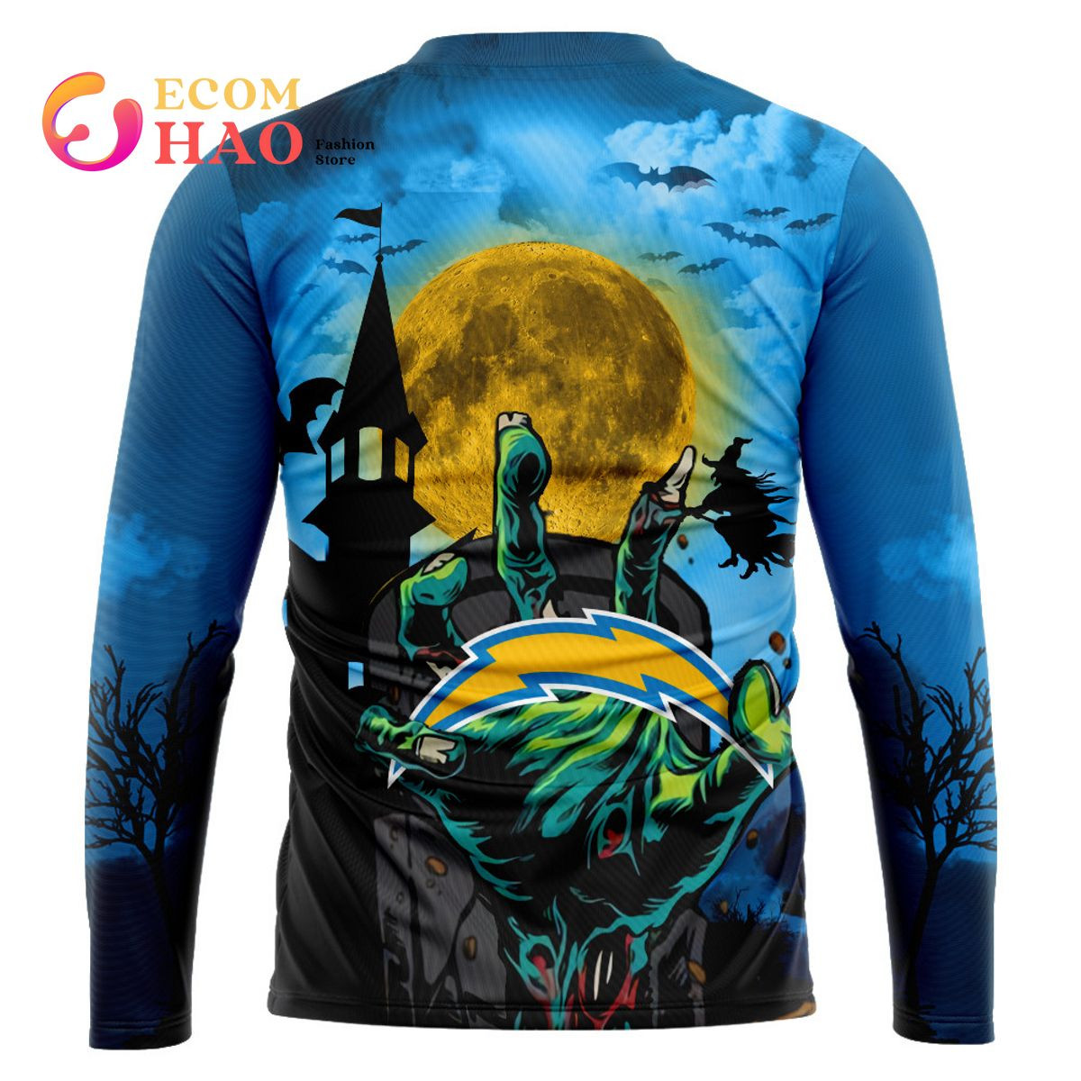 Chargers Halloween Jersey 3D Hoodie, Zip Hoodie, Man - Women, Warm, Premium Quality HZ0501