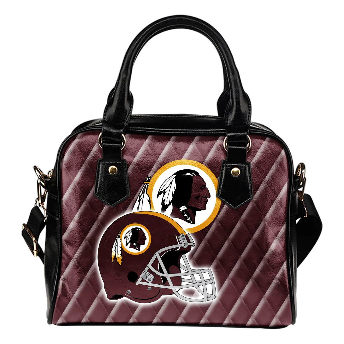 Couple Helmet Enchanting Logo Washington Redskins Shoulder Handbags Sb0801
