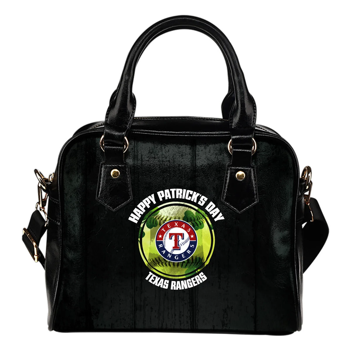 Retro Scene Lovely Shining Patrick's Day Texas Rangers Shoulder Handbags Sb0801