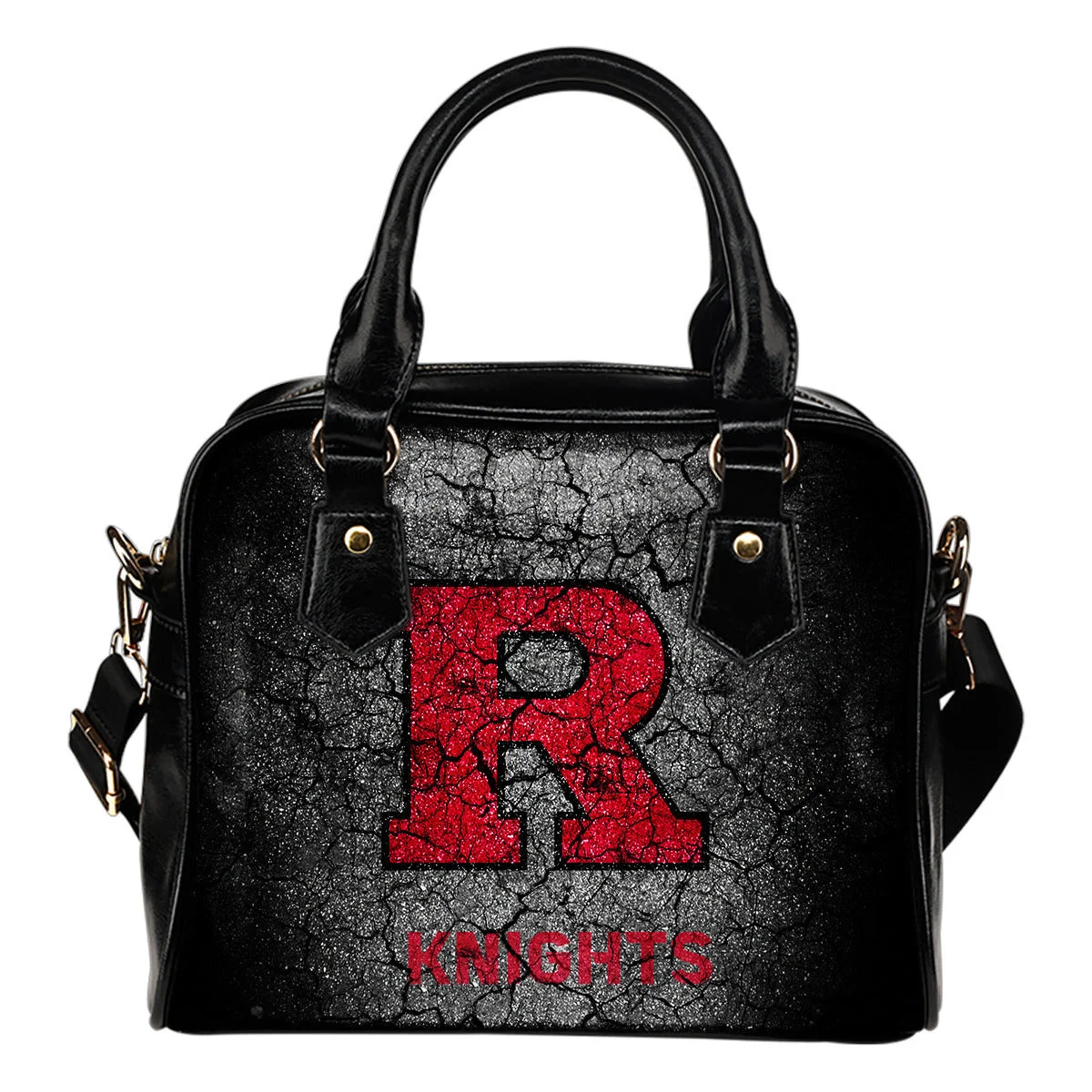 Wall Break Rutgers Scarlet Knights Shoulder Handbags Women Purse Sb0801