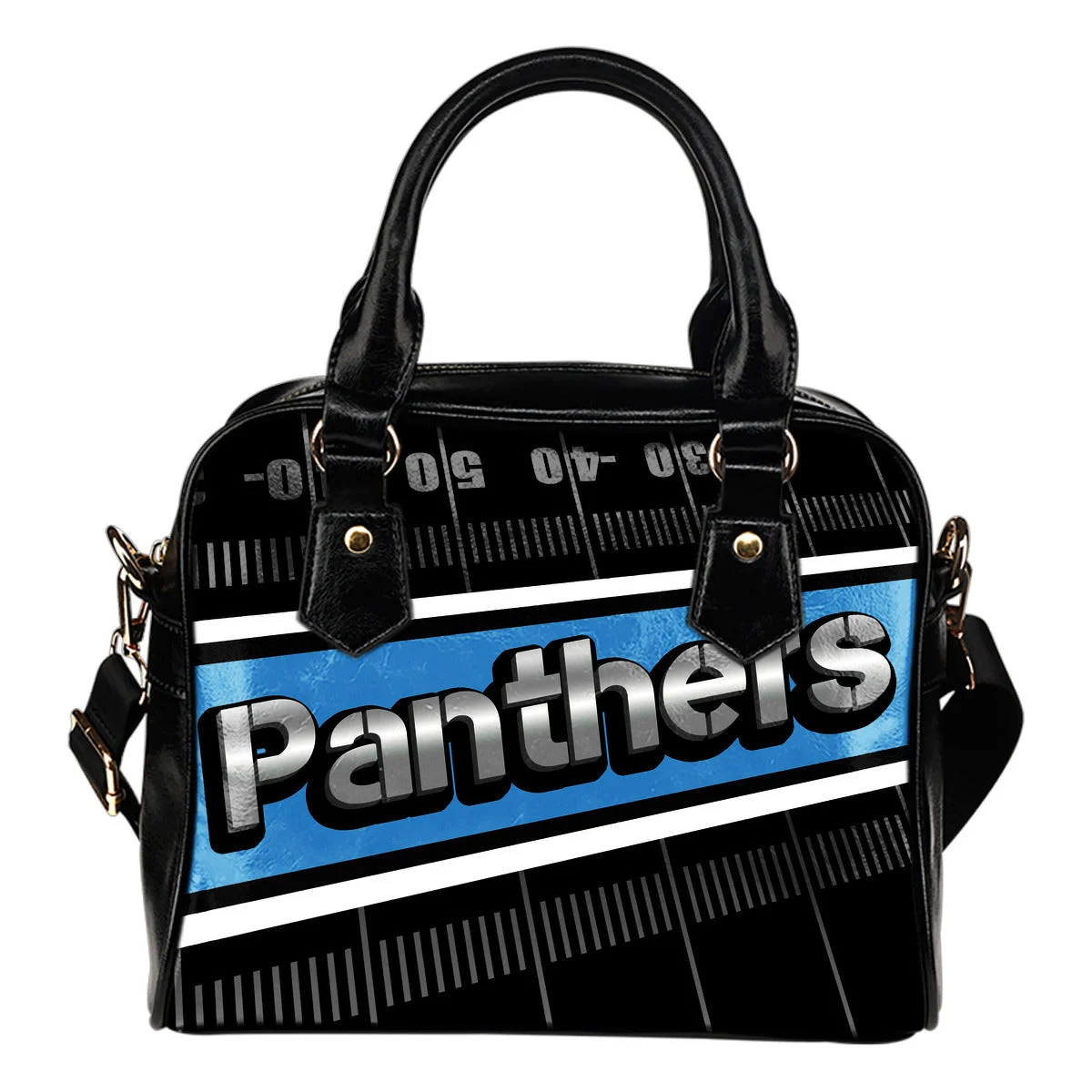 Carolina Panthers Silver Name Colorful Shoulder Handbags Sb0801