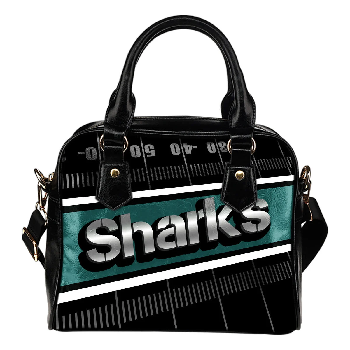 San Jose Sharks Silver Name Colorful Shoulder Handbags Sb0801