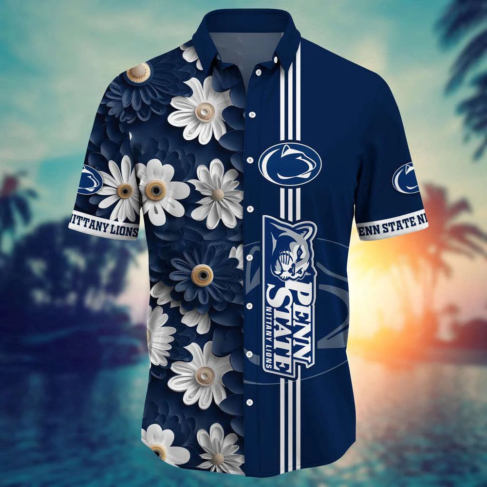 Penn State Nittany Lions NCAA1 Flower Hawaii Shirt, Best Gift For Men Women HW0601