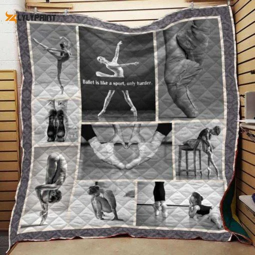 Ballet 3D Quilt Blanket For Fans Home Decor Gift ,  Soft Quilt, King Size, All Season Cozy Quilt QB0901