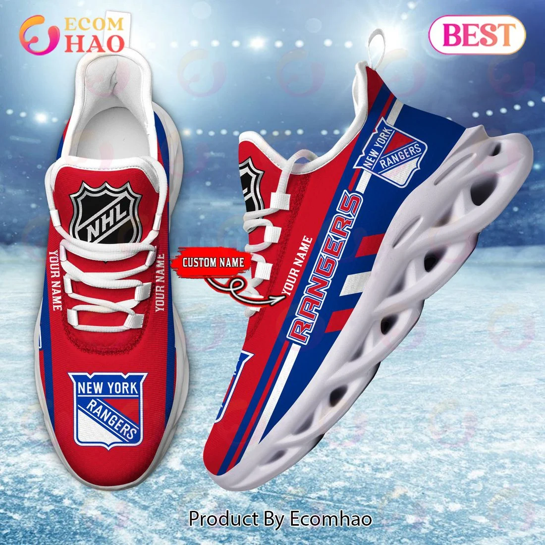 New York Rangers Perfect Gift for fans Max Soul Chunky Sneakers, Shoes  Unisex sneakers MS0601