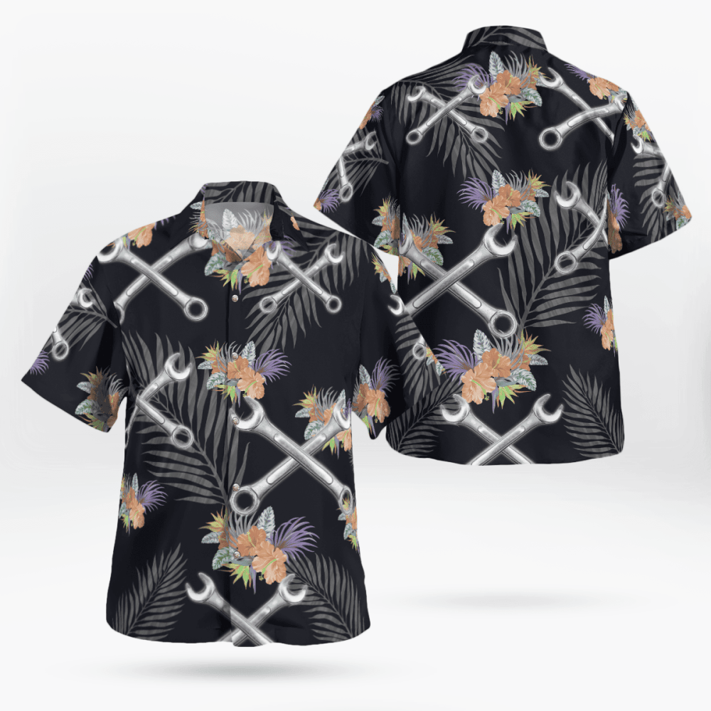 Awesome Mechnaic AOP Hawaii Shirt, Gift For Men Women HW0601