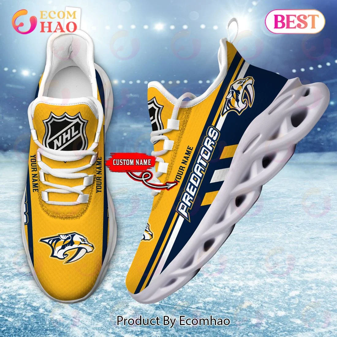 Nashville Predators Perfect Gift for fans Max Soul Chunky Sneakers, Shoes  Unisex sneakers MS0601