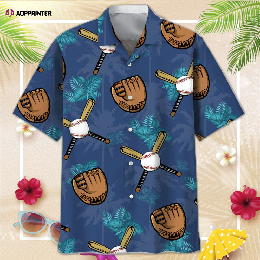 Baseball Tropical Hawaiian Shirt, Gift For Men Women HW0601