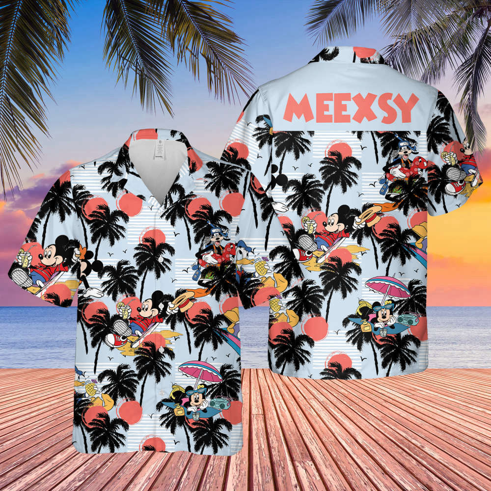 Disney Mickey Mouse Hawaiian Shirt, Summer Button Up Shirt 02 HW0601