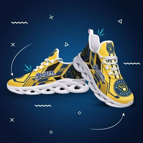 Custom MLB Milwaukee Brewers Max Soul Shoes V2 Men Women MS0601