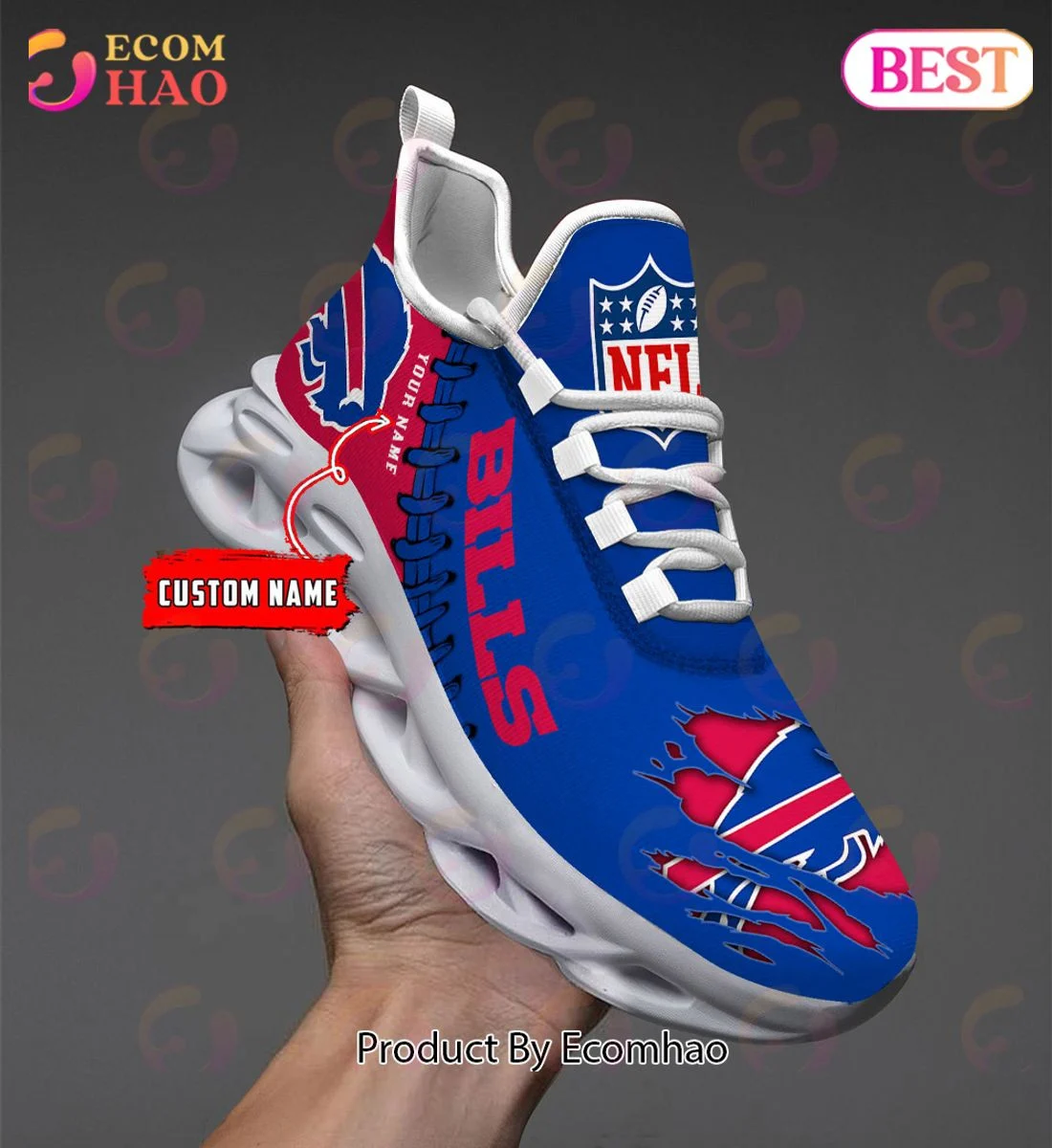 Buffalo Bills Max Soul Shoes Custom Name  Unisex sneakers MS0601