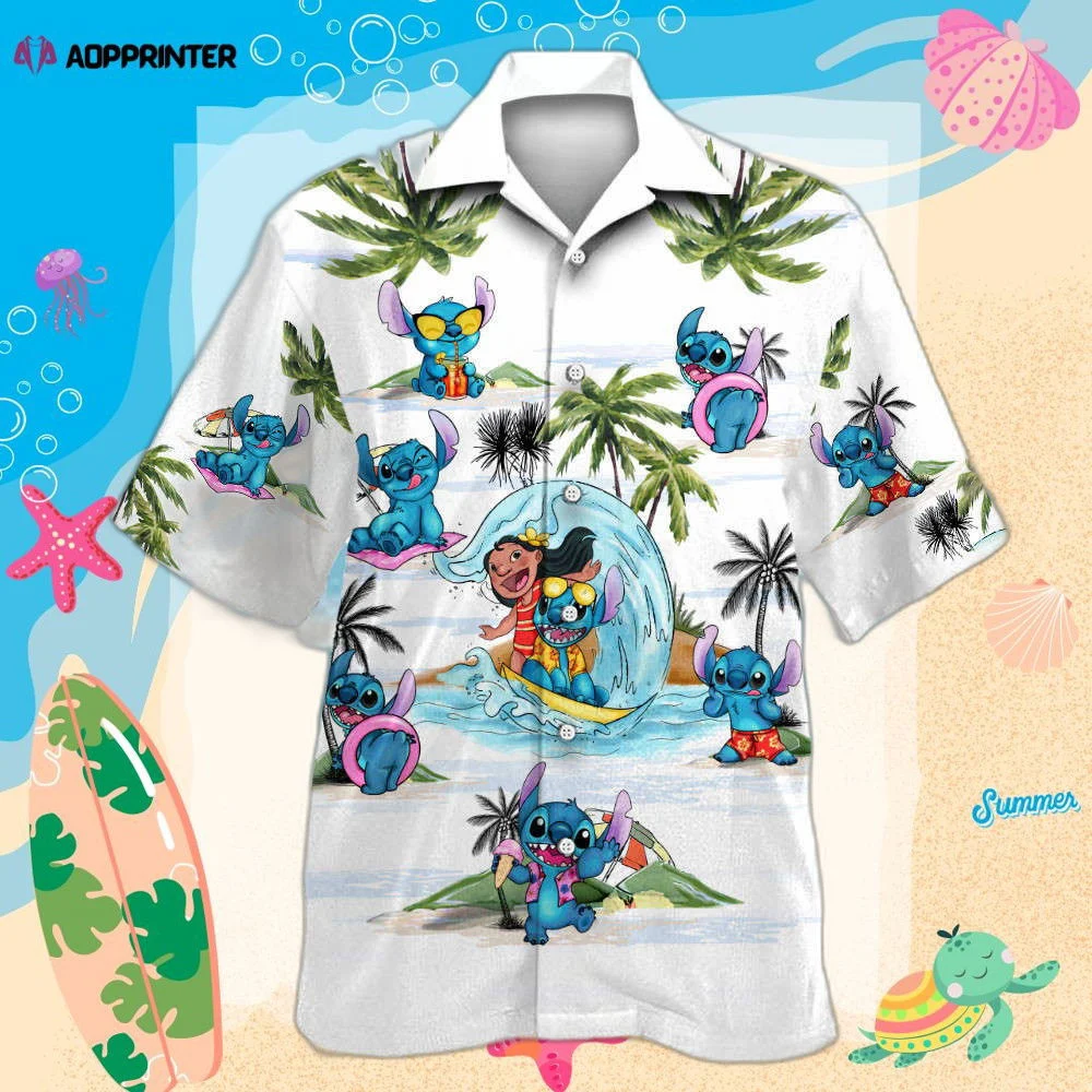 Stitch 09 Hawaiian Shirt Shorts Summer 2023 Hot HW0601