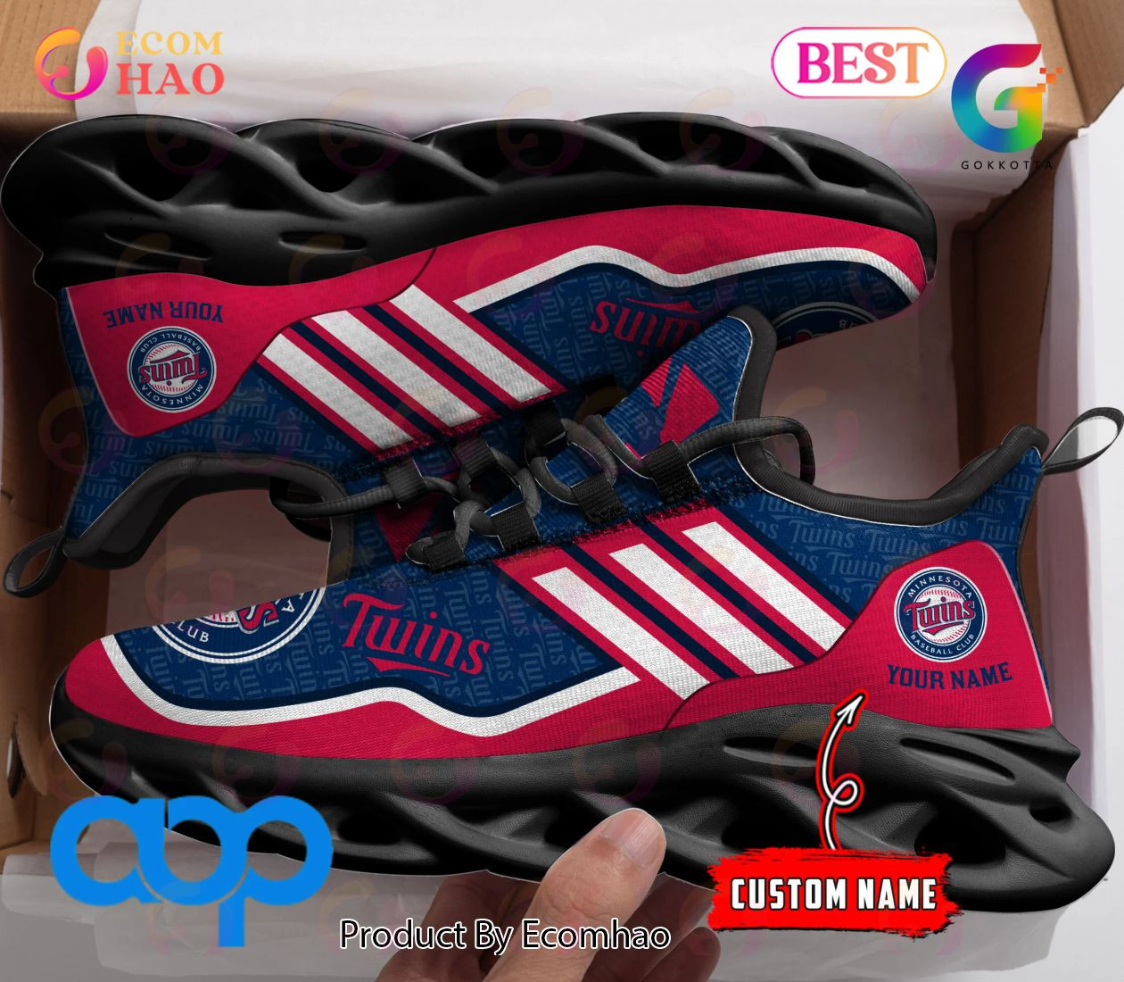 MLB Minnesota Twins New Clunky Max Soul Sneaker, Shoes  Unisex sneakers MS0601