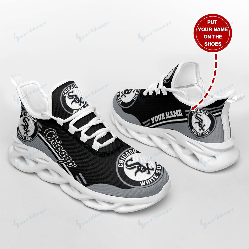 Custom MLB Chicago White Sox Custom Name Max Soul Shoes V6 Men Women MS0601