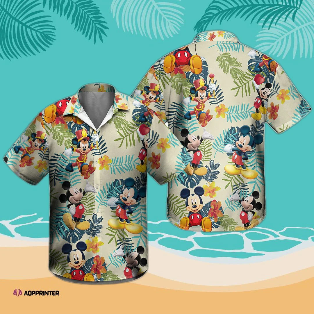 Mickey Aloha 3D All Over Print Tropical Summer Vacation Hawaiian Shirt 023 HW0601