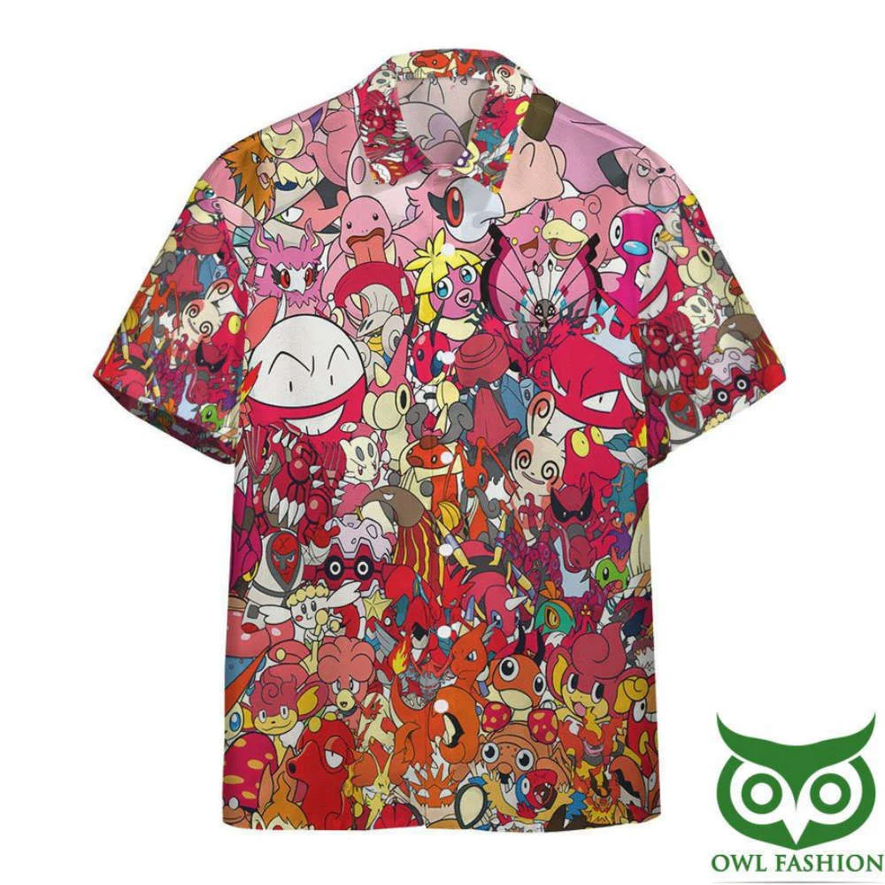 Discover 3D Fire Pokemon Hawaiian Shirt at Gearhumans: All Your Favorites! HW0601