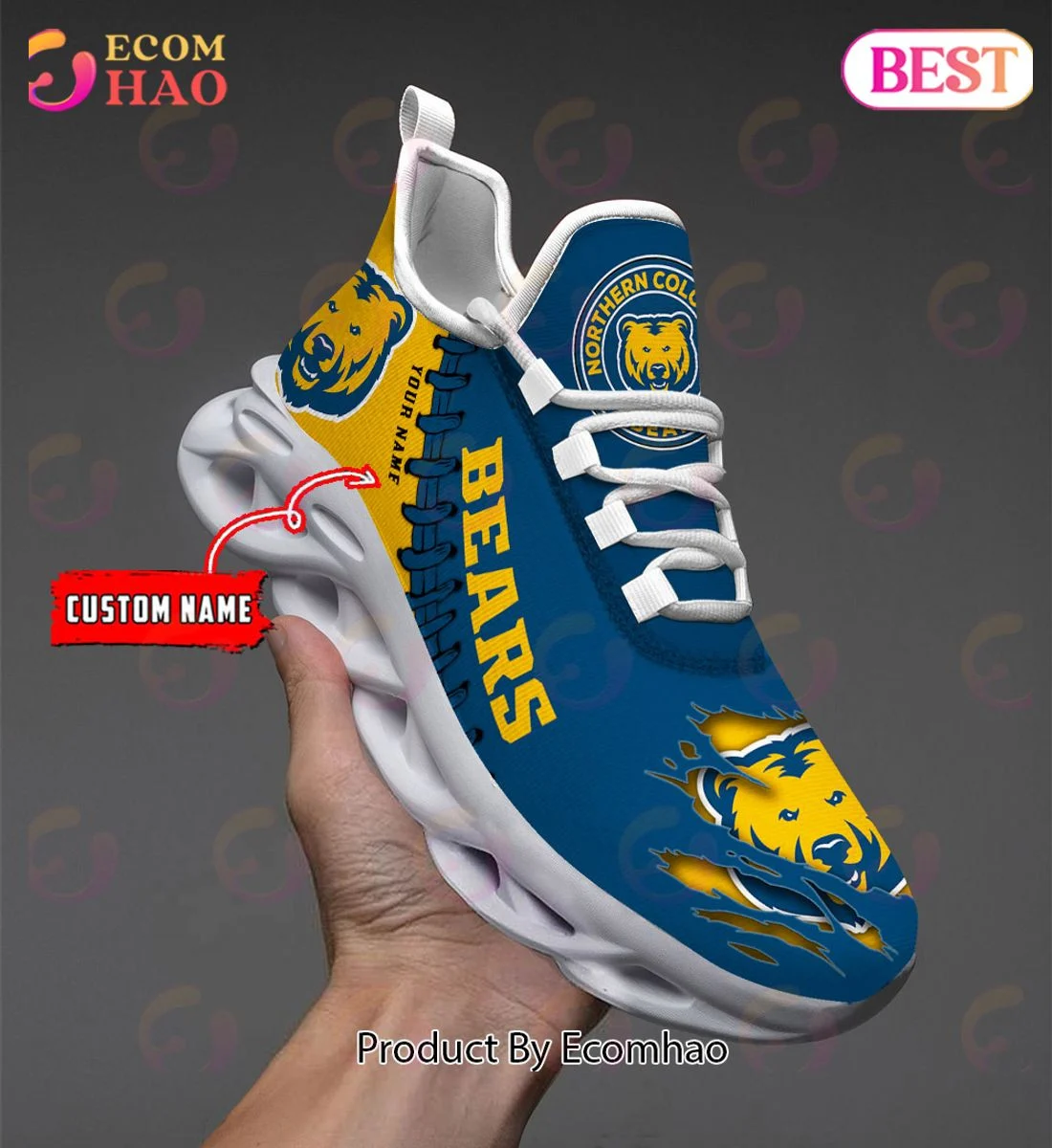 Northern Colorado Bears Max Soul Shoes Custom Name  Unisex sneakers MS0601