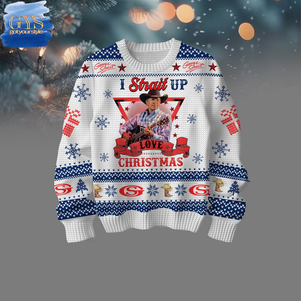 George Strait Limited Editon Ugly Sweater , Cozy Soft Unisex Pullover SW0601