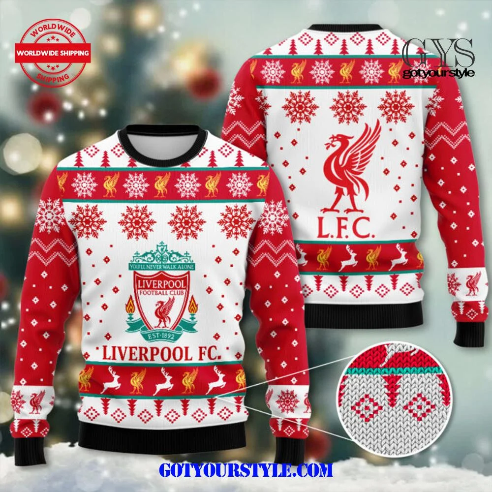 Liverpool Football Club 3D Ugly Sweater , Cozy Soft Unisex Pullover SW0601