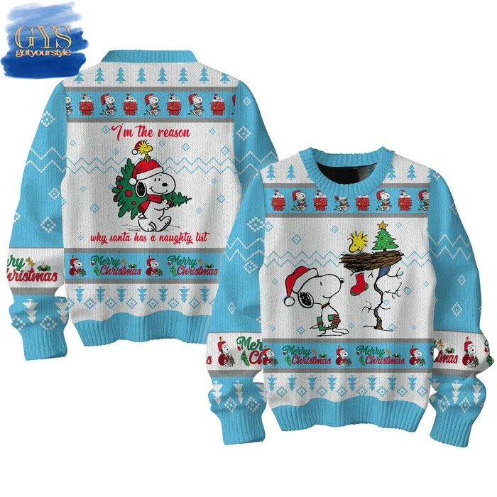 Snoopy Merry Christmas Ugly Sweater , Cozy Soft Unisex Pullover SW0601