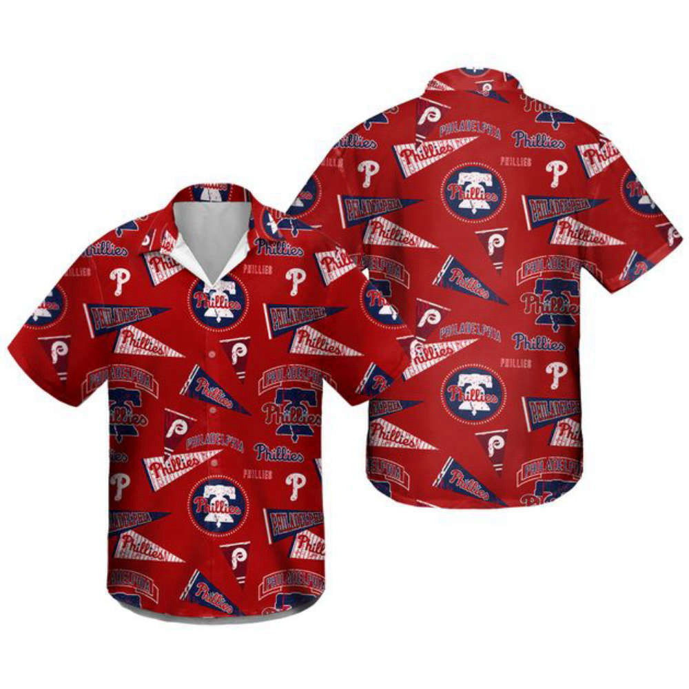 Philadelphia Phillies Retro Hawaiian shirt, Summer Vacation Hawaiian Shirt HW0601