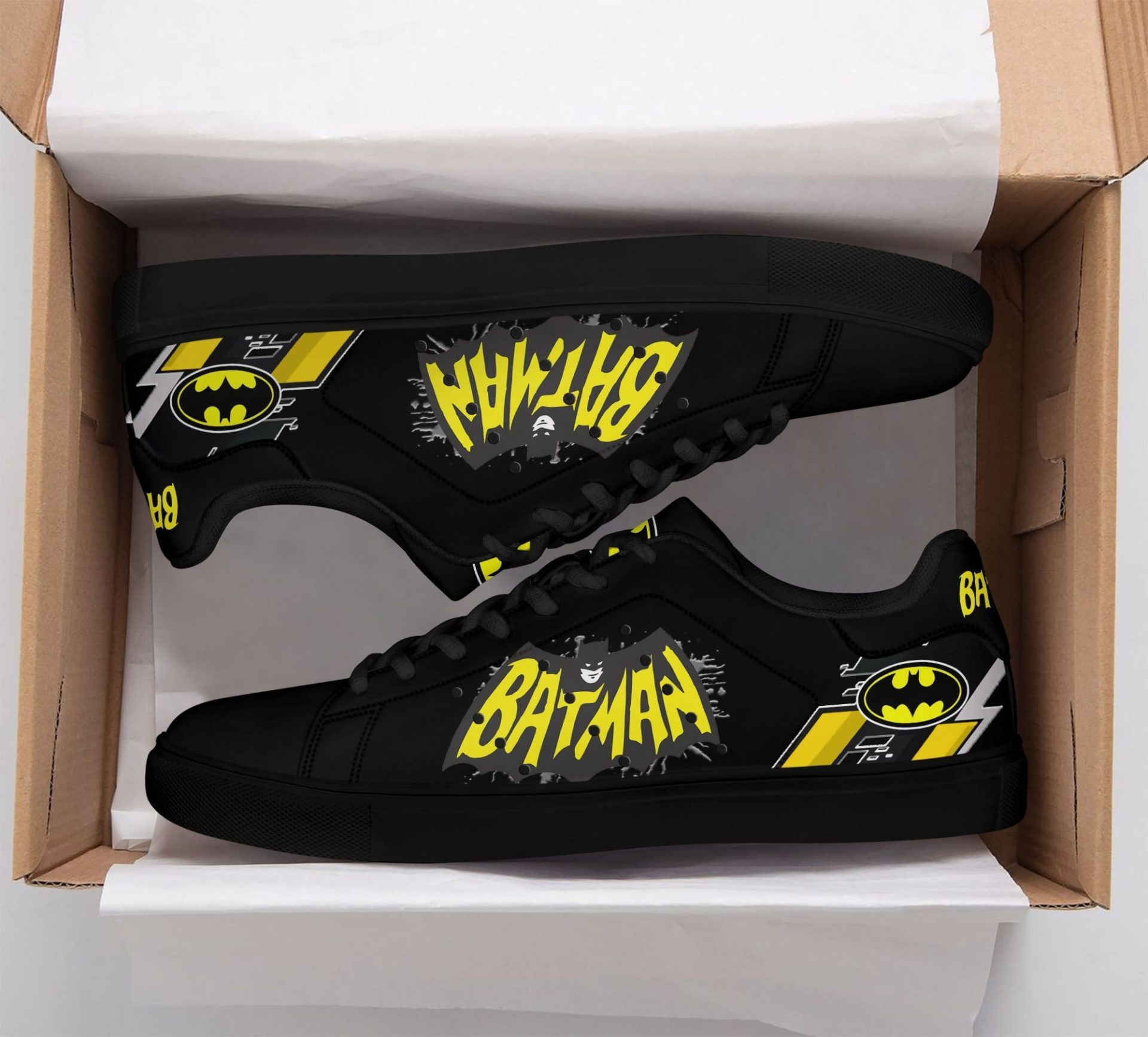 Batman Black Stan Smith Shoes , Trendy Style Sneakers ST0801
