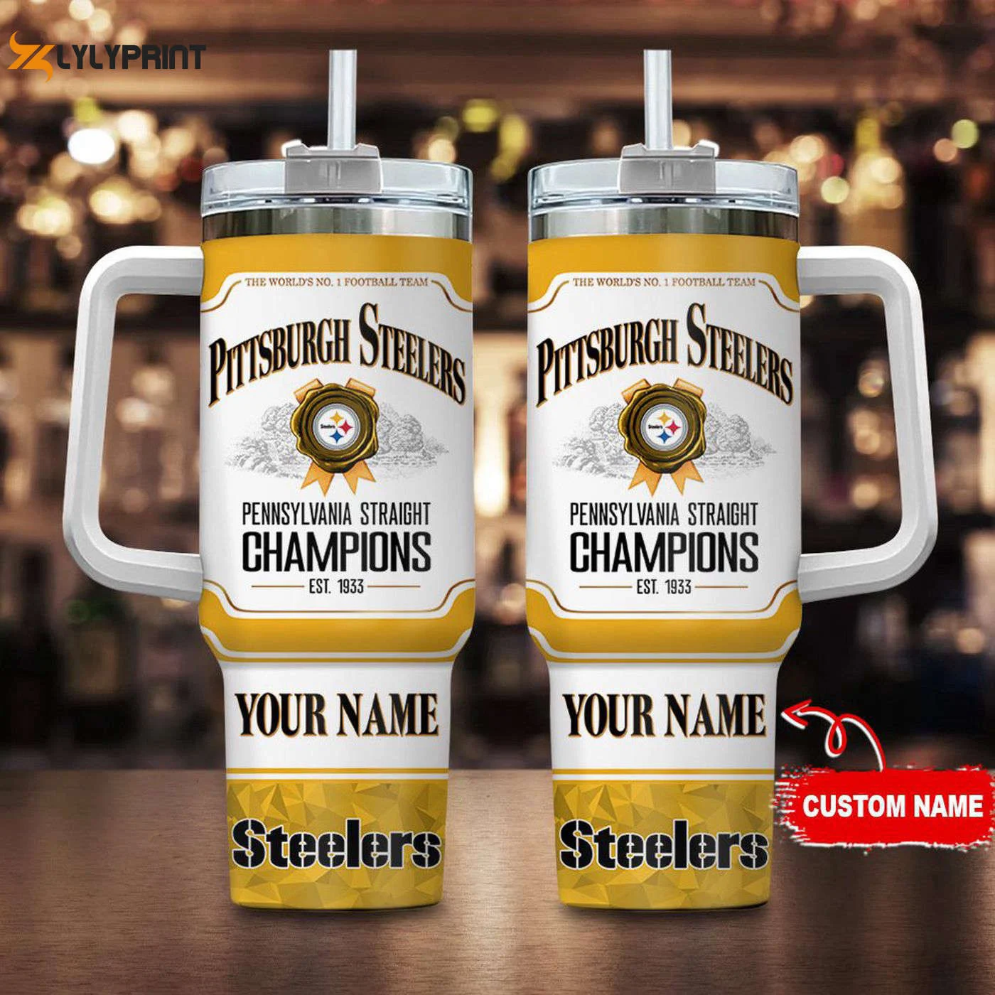 Customizable Pittsburgh Steelers Jim Beam 40oz Stanley Tumbler – The Ultimate Fan Gift 0501TB40