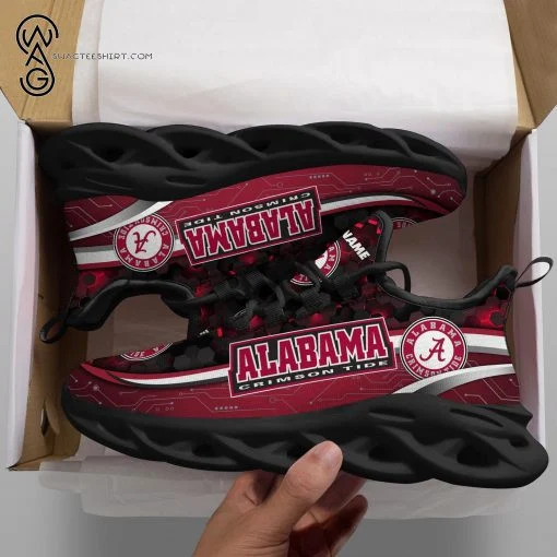 NCAA Alabama Crimson Tide Max Soul Shoes V7 for Women and Men MS0601