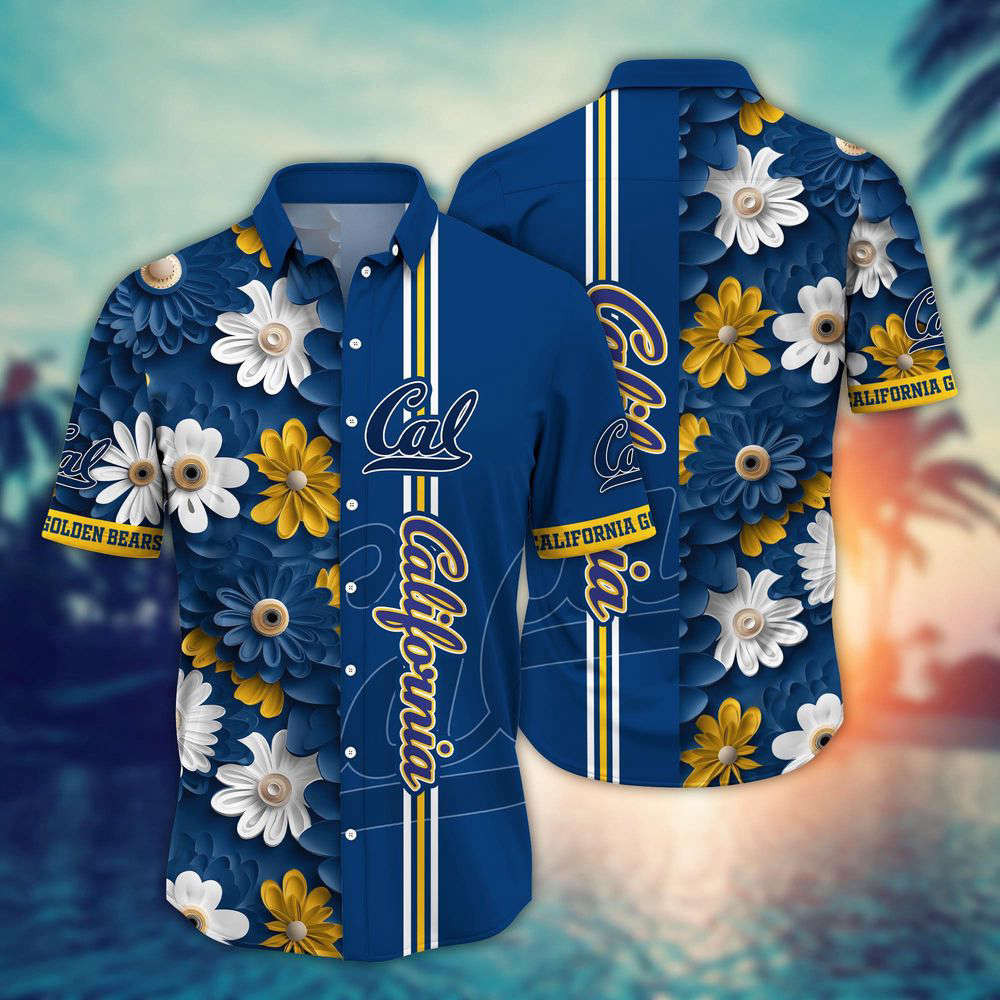California Golden Bears NCAA3 Flower Hawaii Shirt, Best Gift For Men Women HW0601