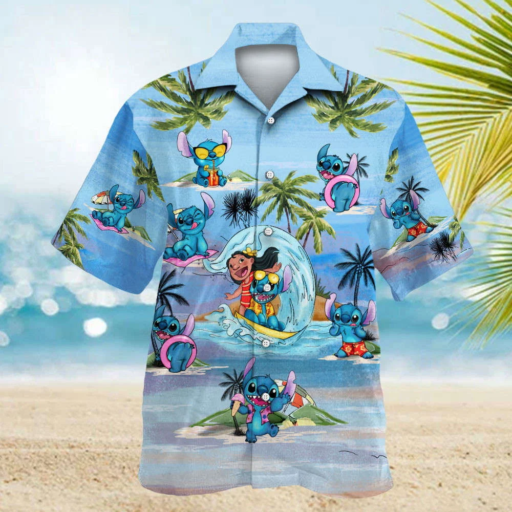Stitch 11 Hawaiian Shirt Shorts Summer 2023 Hot HW0601