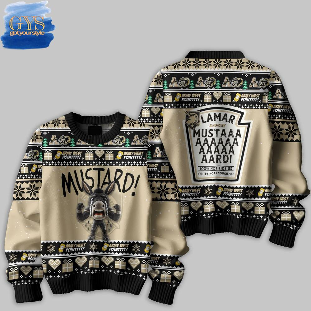 Army West Point x Kendrick Lamar Mustard Limited Edition Sweater , Cozy Soft Unisex Pullover SW0601