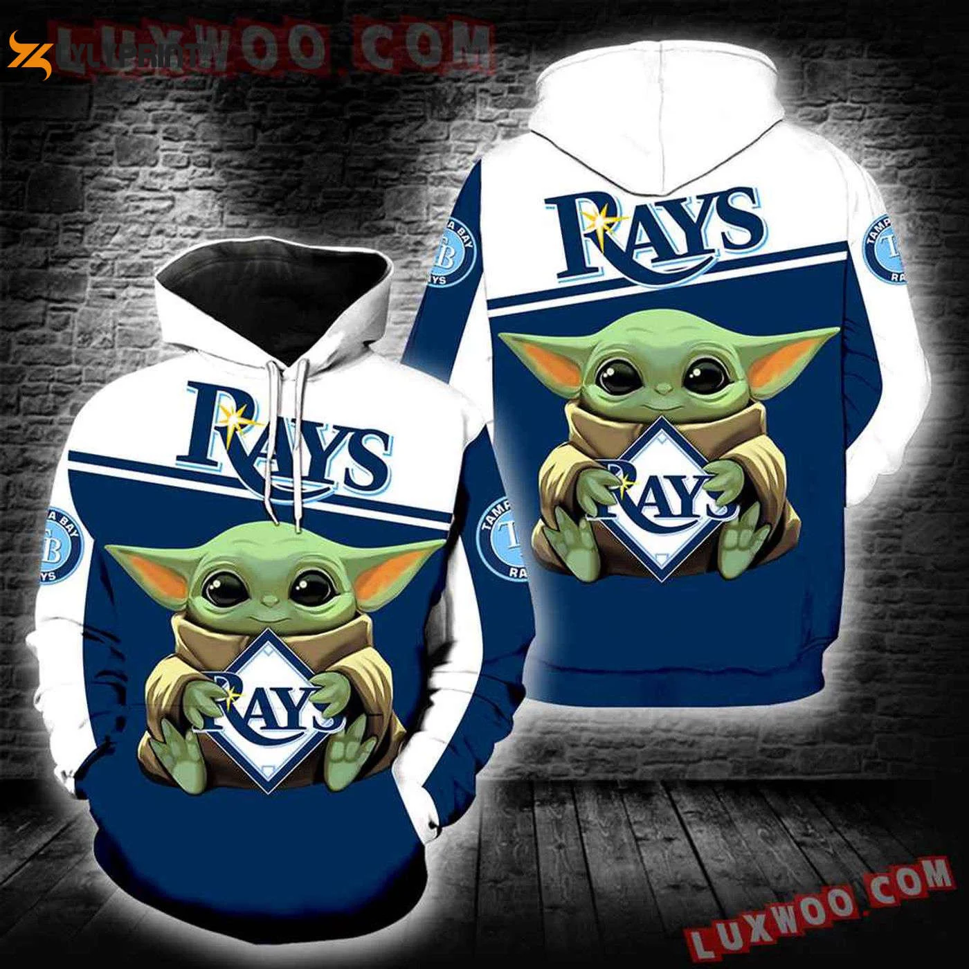 Tampa Bay Rays Baby Yoda Hoodie Stylish AOP Shirt HZ0501