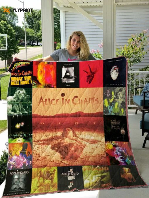 Alice In Chains 3 Quilt Blanket For Fans Home Decor Gift , Soft Quilt, King Size, All Season Cozy Quilt QB0901