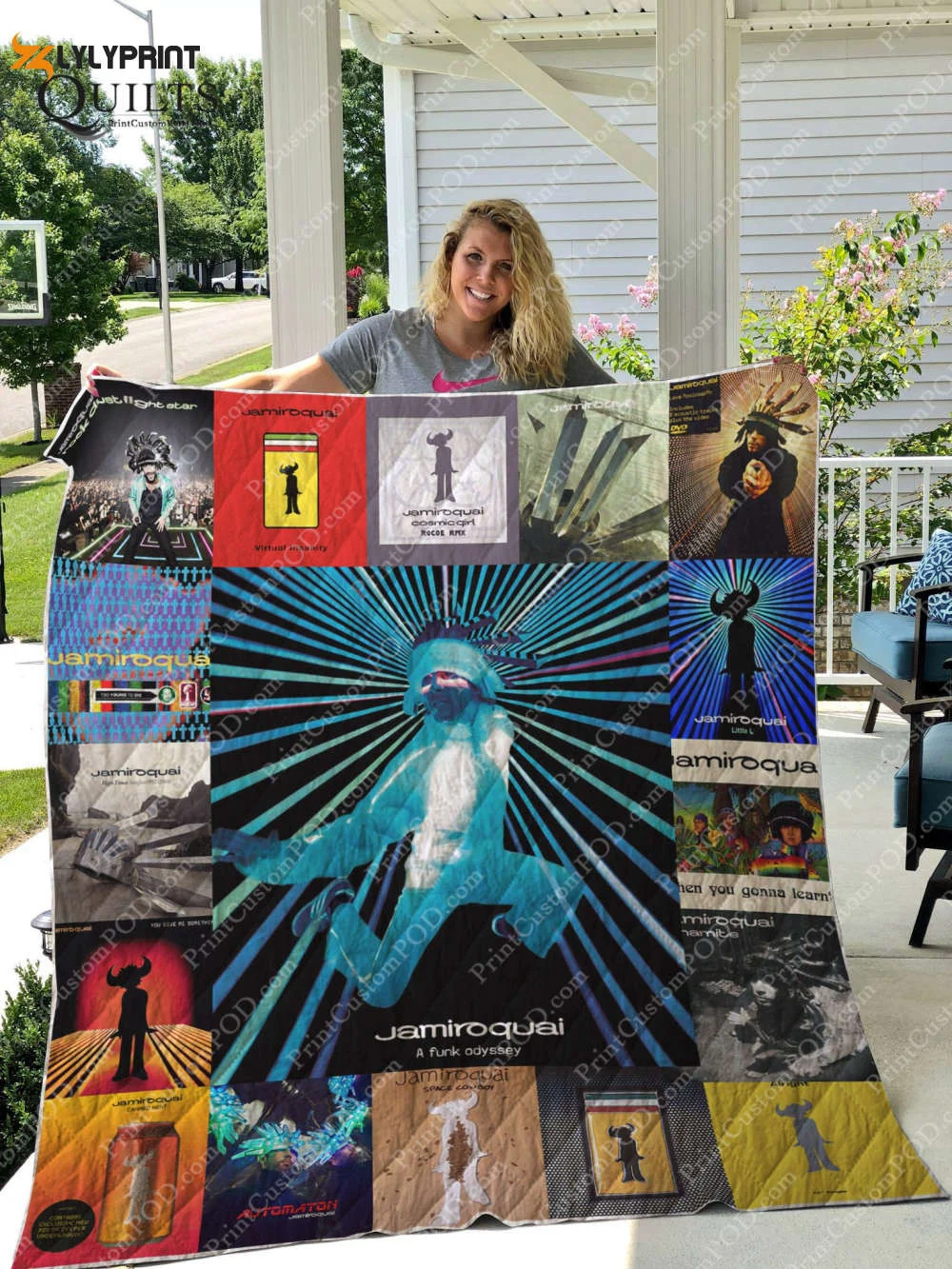 Jamiroquai Quilt Blanket For Fans Home Decor Gift , Soft Quilt, King Size, All Season Cozy Quilt QB0901