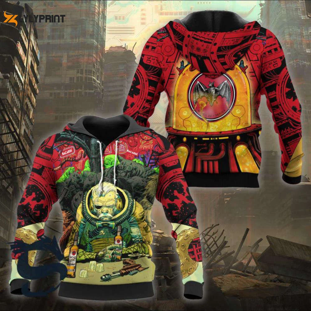 The Old Man Of Fear Agent Drink Bacardi Hoodie & Zip Hoodie HZ0501