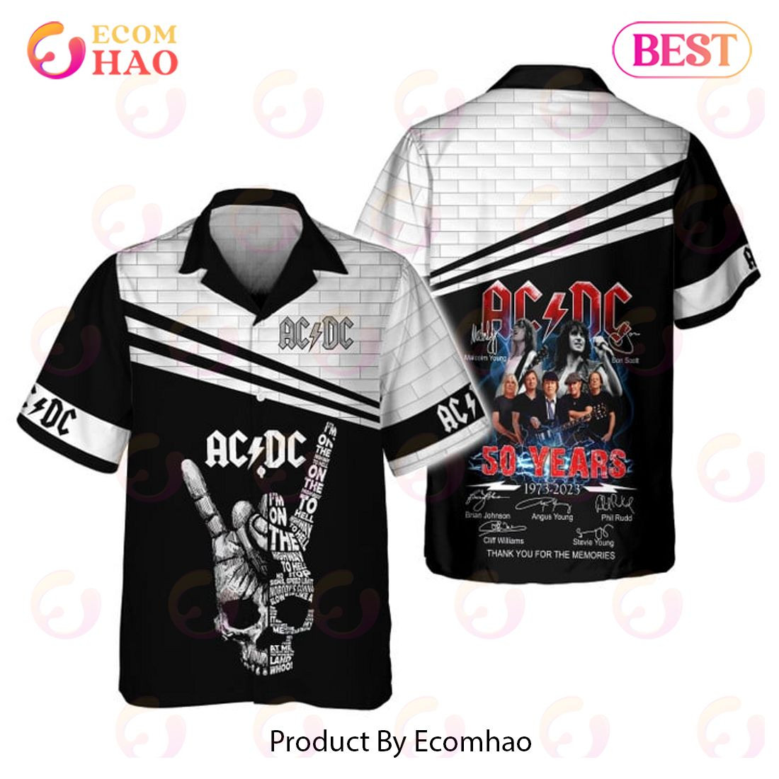 ACDC 50th Anniversary 3D All Over Print 3D Tshirt, Zip Hoodie, Man – Women, Warm, Premium Quality HZ0501