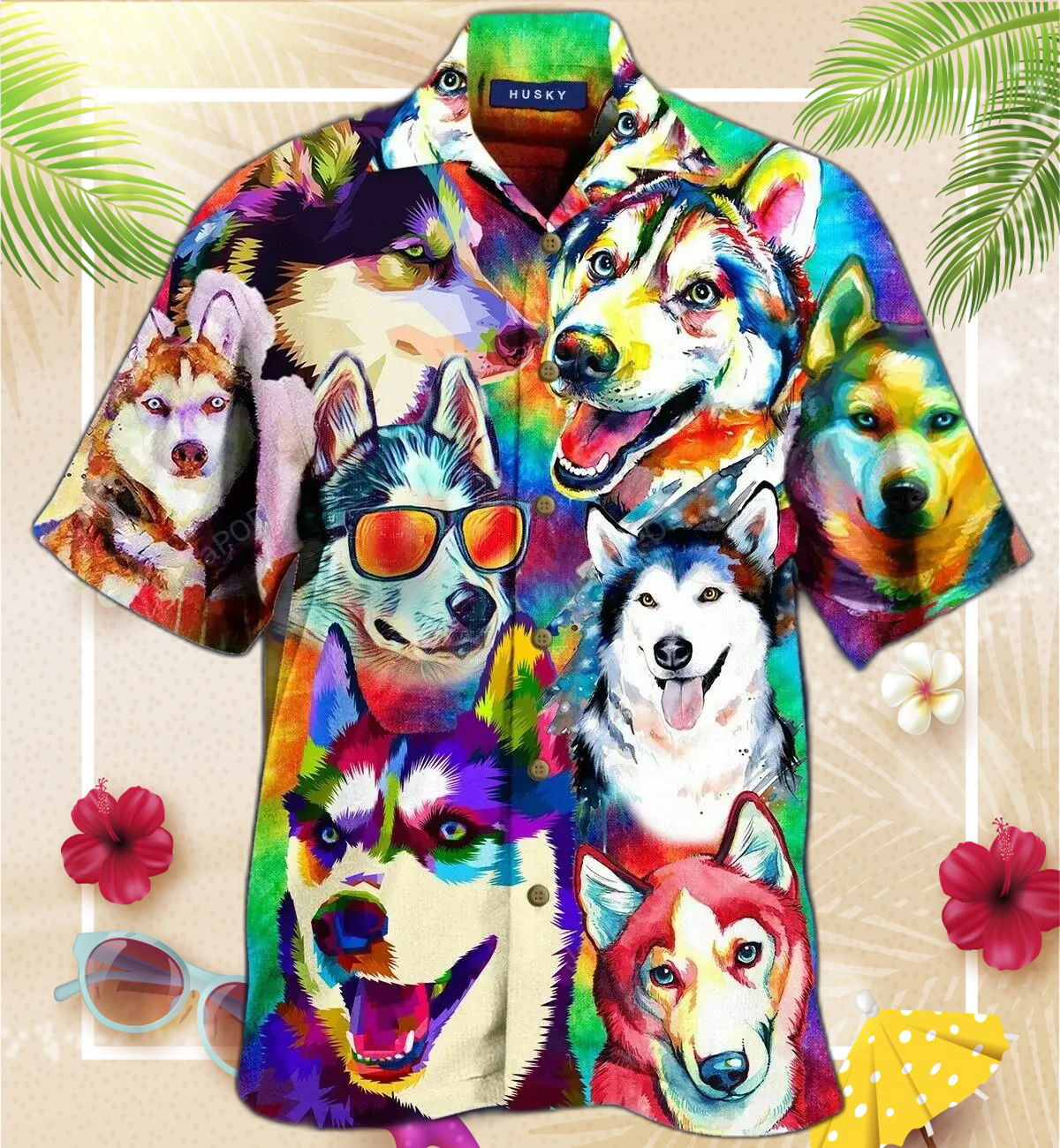 It's A Husky Not A Freaking Wolf Hawaiian Shirt, Gift For Men And Women HW0601