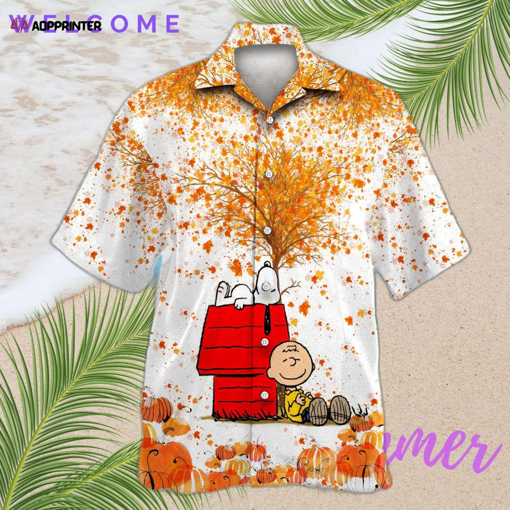 Snoopy 5 White Hawaiian Shirt Shorts Summer 2023 Hot HW0601