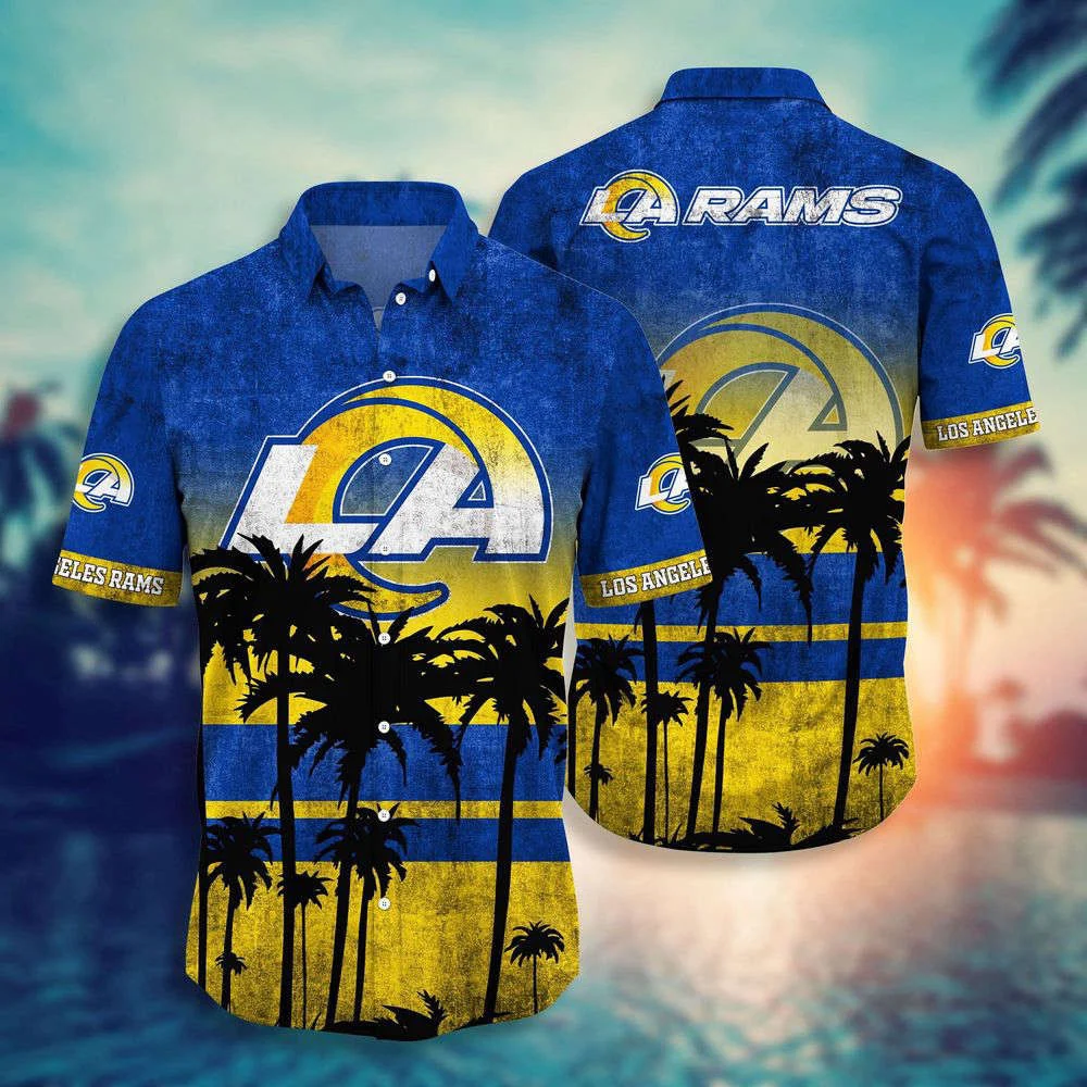 Los Angeles Rams NFL-Hawaii Shirt Short Style Hot Trending Summer For Men And Women HW0601