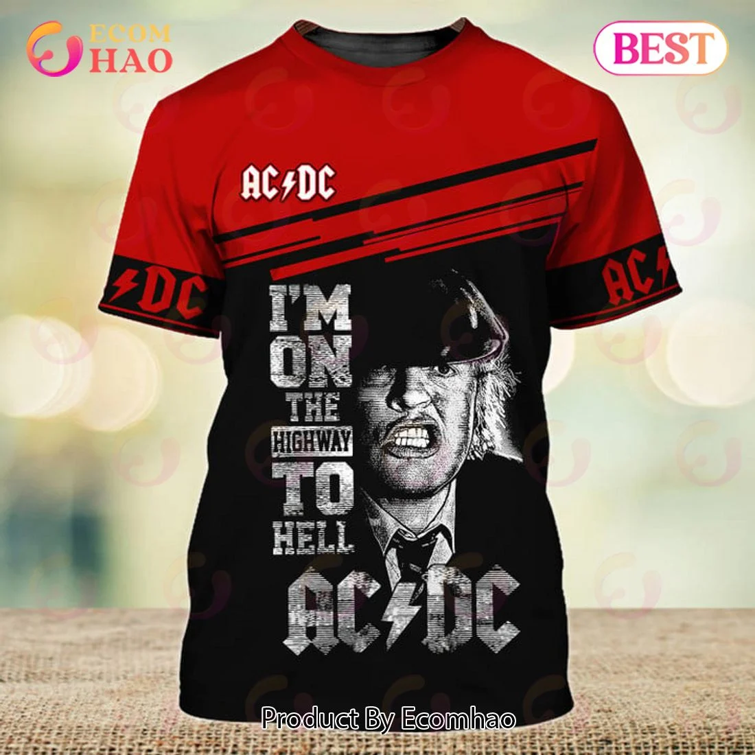 ACDC I'm On The Highway To Hell 3D T-Shirt, Zip Hoodie, Man – Women, Warm, Premium Quality HZ0501