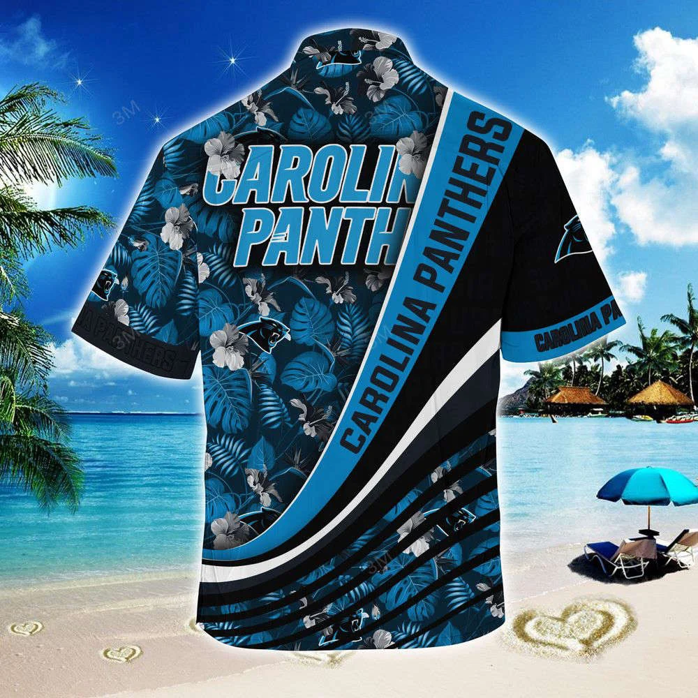 Carolina Panthers NFL-Summer Hawaii Shirt With Tropical Flower Pattern For Men And Women HW0601